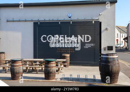 Irish Whiskey Distillery and Visitor Center, The Copeland Distillery Donaghadee County Down Northern Ireland. Foto Stock