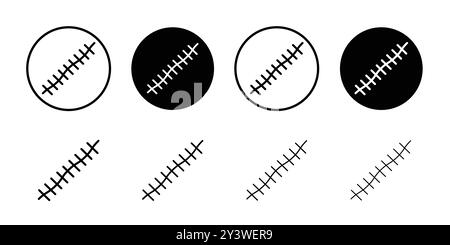 Logo icona SCAR, contorno vettoriale in bianco e nero Illustrazione Vettoriale