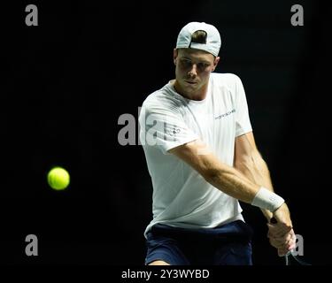 AO Arena, Manchester, Regno Unito. 12 settembre 2024. Finali della Coppa Davis, fase a gironi, gruppo D giorno 3; credito: Action Plus Sports/Alamy Live News Foto Stock