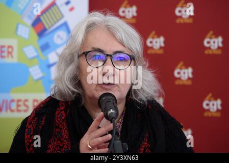 Bretigny, Francia. 14 settembre 2024. Valerie Petit durante la "Fete De l'Humanite 2024" del 14 settembre 2024 a Bretigny sur Orge, Francia. Foto di Pierrick Villette/ABACAPRESS. COM credito: Abaca Press/Alamy Live News Foto Stock