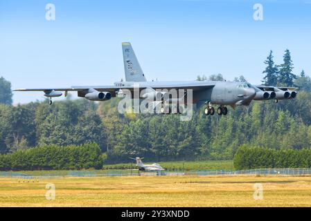 Canada, Abbotsford 12 agosto 2024: Boeing B52 dalla USA Airforce all'Abbotsford Airshow Foto Stock