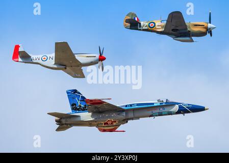 Bbotsford 12 agosto 2024: F18 con 60 anni dal canada all'Abbotsford Airshow Foto Stock