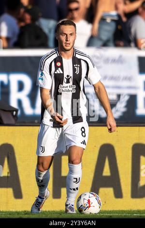 Teun Koopmeiners (Juventus) durante la partita di serie A italiana tra Empoli 0-0 Juventus allo Stadio Carlo Castellani il 14 settembre 2024 a Empoli, in Italia. (Foto di Maurizio Borsari/AFLO) Foto Stock