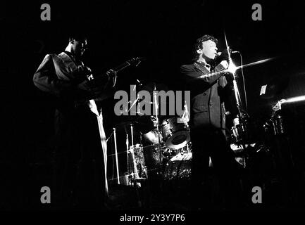 Gruppo indie rock Kilburn and the High Roads concerto dal vivo Londra gennaio 1975 Foto Stock