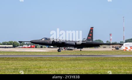 United States Air Force - Lockheed U-2, esibendosi al Royal International Air Tattoo 2024. Foto Stock