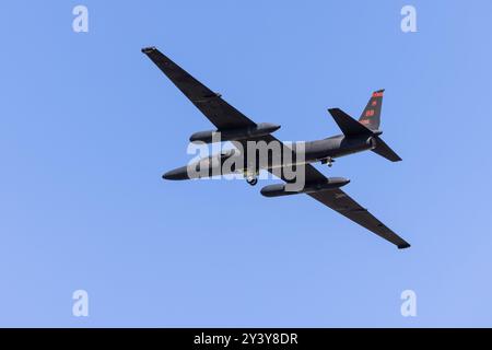 United States Air Force - Lockheed U-2, esibendosi al Royal International Air Tattoo 2024. Foto Stock