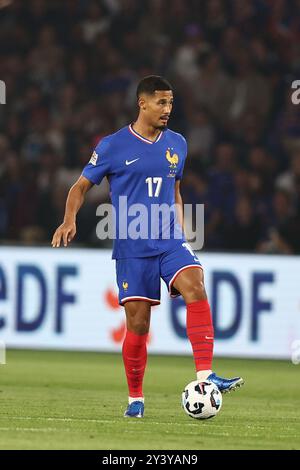 William Saliba (Francia) durante la partita UEFA 'Nations League 2024-2025' tra Francia 1-3 Italia allo Stadio Paris des Princes il 6 settembre 2024 a Parigi, Francia. (Foto di Maurizio Borsari/AFLO) Foto Stock