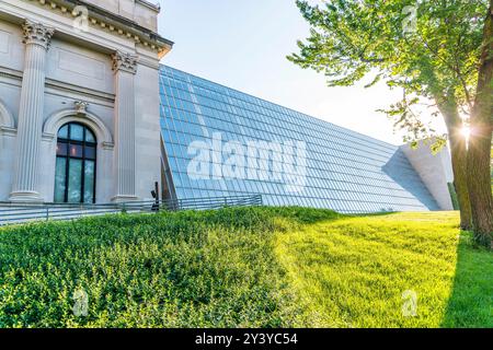 Esterno del Metropolitan Museum of Art (MET), Central Park, New York City Foto Stock