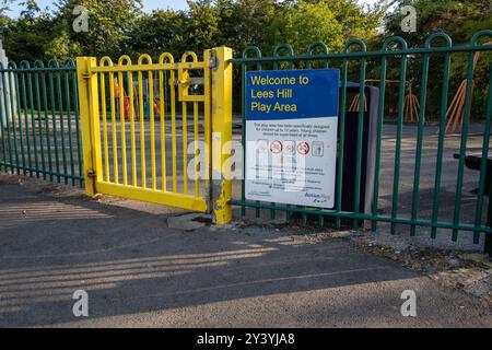Lees Hill Play area, Kingswood, Bristol, Regno Unito Foto Stock