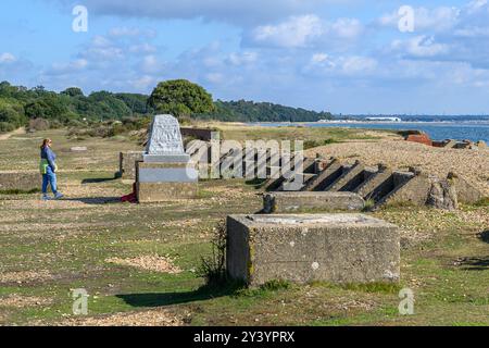 Spiaggia di Lepe Foto Stock