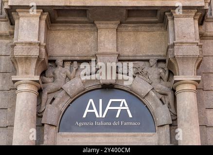 AIFA - Agenzia Italiana per i medicinali, ente pubblico responsabile dell'attività regolatoria dei prodotti farmaceutici. Sede centrale. Roma, Italia, Europa, UE Foto Stock