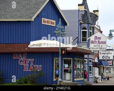 Scena di strada in città Sault Ste. Marie, Michigan, Stati Uniti. Scena di strada nella città di Sault Ste Foto Stock