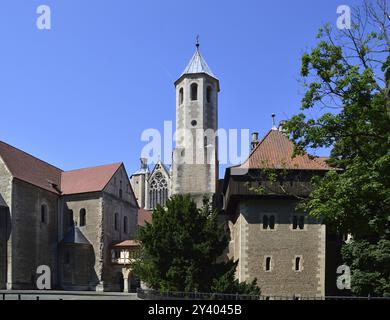 Castello storico Dankwarderode nella città di Braunschweig, bassa Sassonia, Germania, Europa Foto Stock