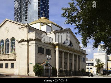 Chiesa ortodossa nel centro di Orlando, Florida, Stati Uniti. Chiesa ortodossa nel centro di Orlando, Florida, USA, Nord America Foto Stock