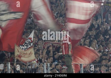 Suedkurve, 2a Bundesliga, 1.FC Koeln, 1. FC Magdeburg il 14/09/2024 presso il RheinEnergieStadion di Colonia Germania . (NORMATIVE DFL/DFB PROHIBI Foto Stock