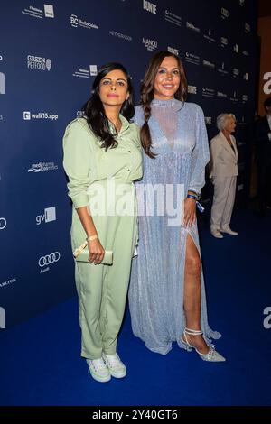 Verleihung Deutscher Schauspielpreis 2024 Collien Ulmen-Fernandes und Simone Thomalla Deutscher Schauspielpreis 2024 im Club Theater Berlin am Potsdamer Platz AM 13.09.2024 a Berlino. *** Presentazione del German Acting Award 2024 Collien Ulmen Fernandes e Simone Thomalla German Acting Award 2024 al Club Theater di Berlino a Potsdamer Platz il 13 09 2024 a Berlino Copyright: XEventpressxKochanx Foto Stock