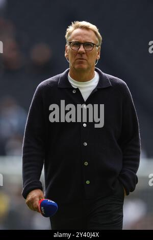 LONDRA, Regno Unito - 15 settembre 2024: Ex giocatore dell'Arsenal Paul Merson su Sky TV pundit duty davanti alla partita di Premier League Tottenham Hotspur e Arsenal al Tottenham Hotspur Stadium (credito: Craig Mercer/ Alamy Live News) Foto Stock