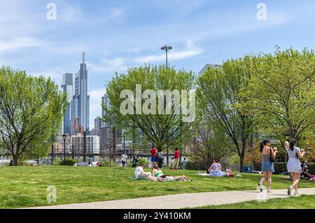 Drexel Park e Powelton in West Philadelphia, Pennsylvania, Stati Uniti Foto Stock