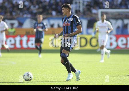 Raul Bellanova dell'Atalanta BC durante l'Atalanata BC vs ACF Fiorentina, 4Â° serie A Enilive 2024-25 partita allo Stadio Gewiss di Bergamo (BG), il 15 settembre 2024. Foto Stock