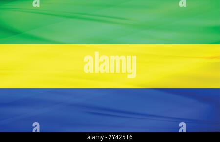 Gabon Flag e vettore modificabile, Gabon Country Flag Illustrazione Vettoriale