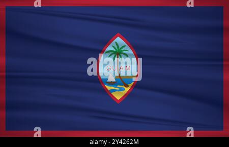 GUAM Flag e vettore modificabile, GUAM Country Flag Illustrazione Vettoriale