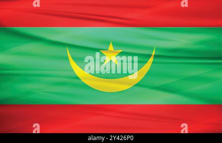 Mauritania Flag e Editable Vector, Mauritania Country Flag Illustrazione Vettoriale