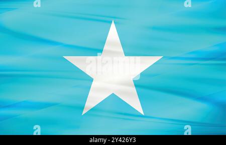 Somalia Flag e Editable Vector, Somalia Country Flag Illustrazione Vettoriale