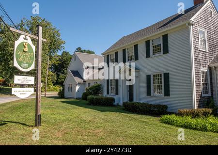 Museo del vetro Sandwich di Sandwich, Massachusetts Foto Stock