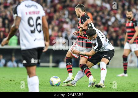 Rio, Brasile - 15 settembre 2024: De Arrascaeta giocatore in partita tra Flamengo x Vasxco per il Campionato brasiliano, 26° round allo Stadio Maracana Foto Stock