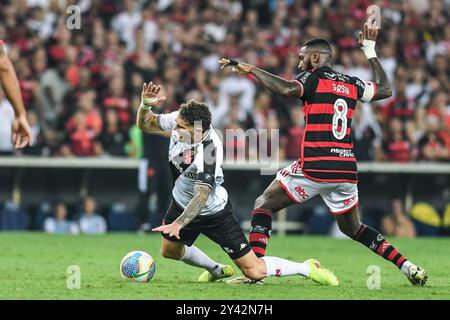 Rio, Brasile - 15 settembre 2024: Vegetti giocatore in partita tra Flamengo x Vasxco per il Campionato brasiliano, 26° round allo Stadio Maracana Foto Stock