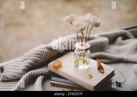 Accogliente ambiente interno con bastoncini Incense per la casa Foto Stock