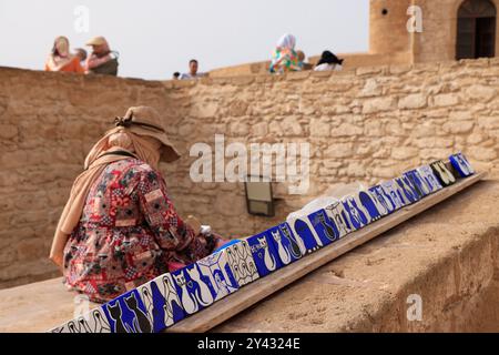 Nella medina fortificata della città di Essaouira sull'Oceano Atlantico in Marocco. Essaouira, regione Marrakech-Safi, provincia di Essaouira, Marocco, Nort Foto Stock