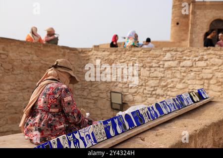 Nella medina fortificata della città di Essaouira sull'Oceano Atlantico in Marocco. Essaouira, regione Marrakech-Safi, provincia di Essaouira, Marocco, Nort Foto Stock