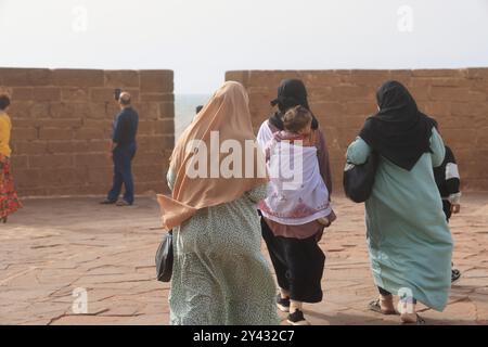 Nella medina fortificata della città di Essaouira sull'Oceano Atlantico in Marocco. Essaouira, regione Marrakech-Safi, provincia di Essaouira, Marocco, Nort Foto Stock