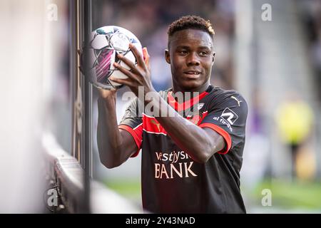 Herning, Danimarca. 14 settembre 2024. Franculino (7) del FC Midtjylland visto durante il 3F Superliga match tra FC Midtjylland e FC Copenhagen all'MCH Arena di Herning. Foto Stock