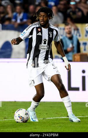 Samuel Mbangula della Juventus FC in azione durante la partita di serie A tra Empoli FC e Juventus FC allo stadio Carlo Castellani di Empoli (Italia), 14 settembre 2024. Foto Stock