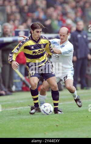 Parma Italia 26/11/2000: Fabio Cannavaro, giocatore dell'AA Parma durante la partita del campionato di calcio seria A 2000-2001 Parma - Lazio Foto Stock