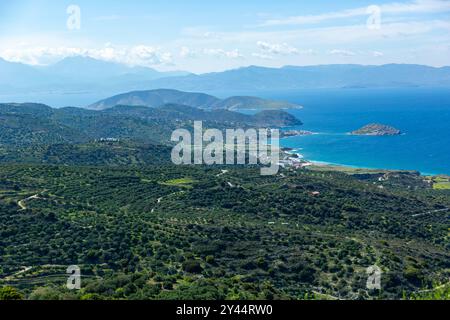 Creta è la più grande e popolosa delle isole greche, la quinta isola più grande del Mediterraneo. Foto Stock