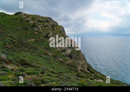 Creta è la più grande e popolosa delle isole greche, la quinta isola più grande del Mediterraneo. Foto Stock