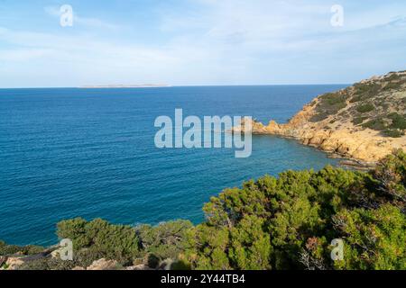 Creta è la più grande e popolosa delle isole greche, la quinta isola più grande del Mediterraneo. Foto Stock