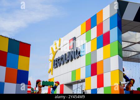 Billund, Danimarca. 11 settembre 2024. Una vista esterna di LEGOLAND a Billund, Danimarca, l'11 settembre 2024. (Foto di Manuel Romano/NurPhoto) credito: NurPhoto SRL/Alamy Live News Foto Stock