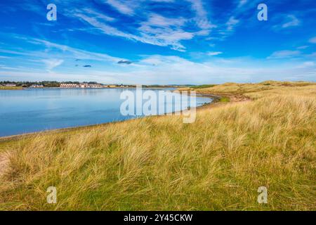 L'estuario Ythan alla foce del fiume Ythan vicino a Newburgh Beach, Aberdeenhshire, Scozia Foto Stock