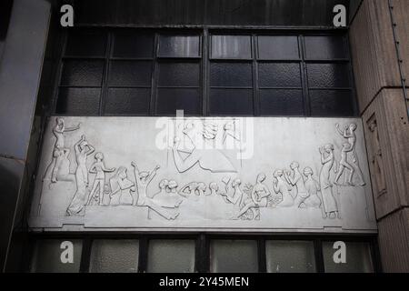 Apollo Theatre London, facciata Art Deco Foto Stock