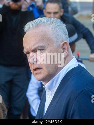 Londra, Inghilterra, Regno Unito. 16 settembre 2024. Il presentatore della BBC HUW EDWARDS lascia la Corte del Magistrato di Westminster dopo essere stato condannato a 6 mesi di carcere sospeso per avere immagini indecenti di bambini. (Credit Image: © Tayfun Salci/ZUMA Press Wire) SOLO PER USO EDITORIALE! Non per USO commerciale! Foto Stock