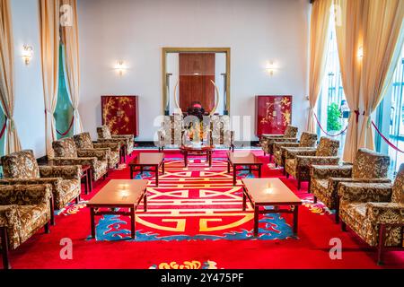 Ho chi Minh City, 24 novembre 2022: Una sala riunioni nel Palazzo dell'indipendenza di ho chi Minh City, Vietnam Foto Stock