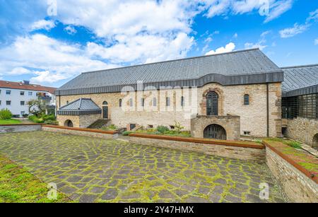 Palazzo Imperiale, Museo Kaiserpfalz, Paderborn, regione Ostwestfalen Lippe, Renania settentrionale Vestfalia, Germania, Europ Foto Stock