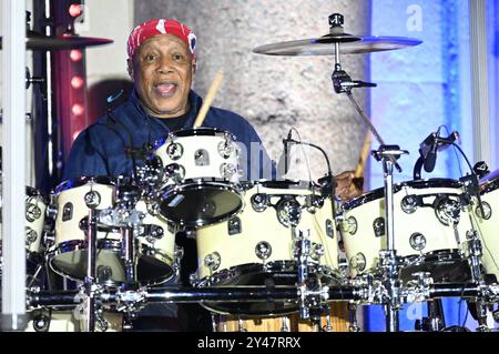 Croazia, Spalato, 160924. Billy Cobham tenne un concerto al Peristil come parte del Peristil Vibrez festival. Foto: Tom Dubravec / CROPIX Split CROAZIA Copyright: XxTomxDubravecx cobham koncert10-160924 Foto Stock