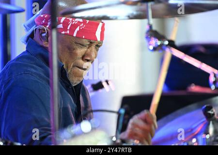 Croazia, Spalato, 160924. Billy Cobham tenne un concerto al Peristil come parte del Peristil Vibrez festival. Foto: Tom Dubravec / CROPIX Split CROAZIA Copyright: XxTomxDubravecx cobham7-160924 Foto Stock