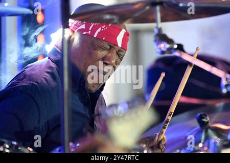 Croazia, Spalato, 160924. Billy Cobham tenne un concerto al Peristil come parte del Peristil Vibrez festival. Foto: Tom Dubravec / CROPIX Split CROAZIA Copyright: XxTomxDubravecx cobham3-160924 Foto Stock
