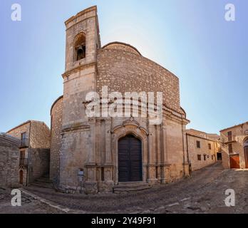 Chiesa del Santissimo Salvatore a Petralia Soprana, Sicilia Foto Stock